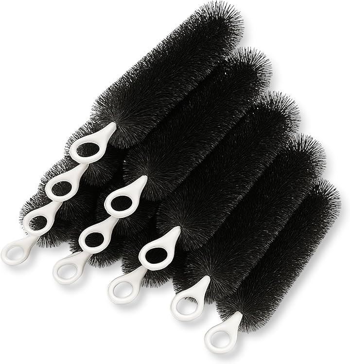 Lezalic ロールフィルター 50本セット ブラック 濾過 ろ過 大型 水槽 ロールブラシ 池 錦鯉 汚れ除去 外部 ろ材 30cm