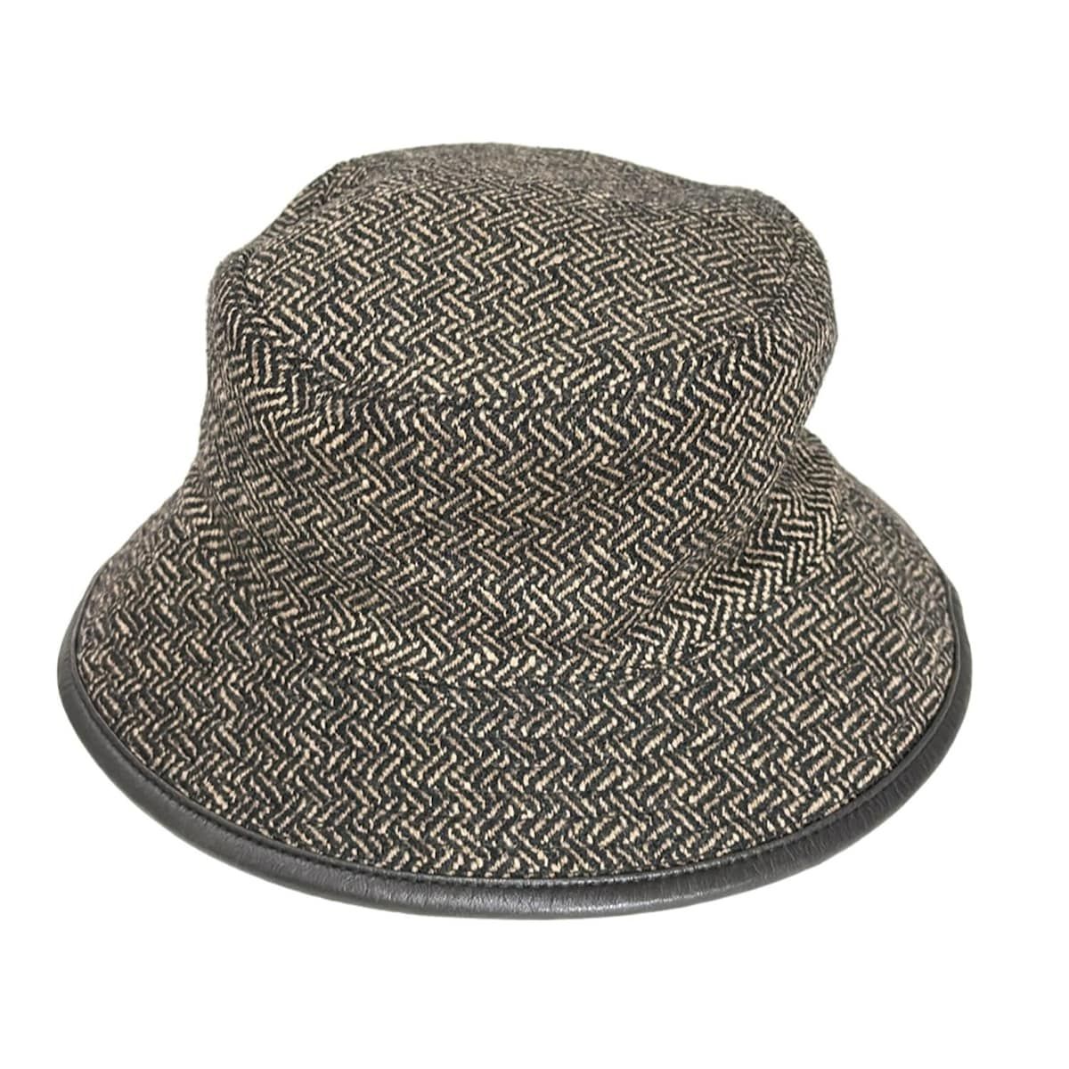 HERMES エルメス ハット 57 - ダークブラウン ウール カシミヤ