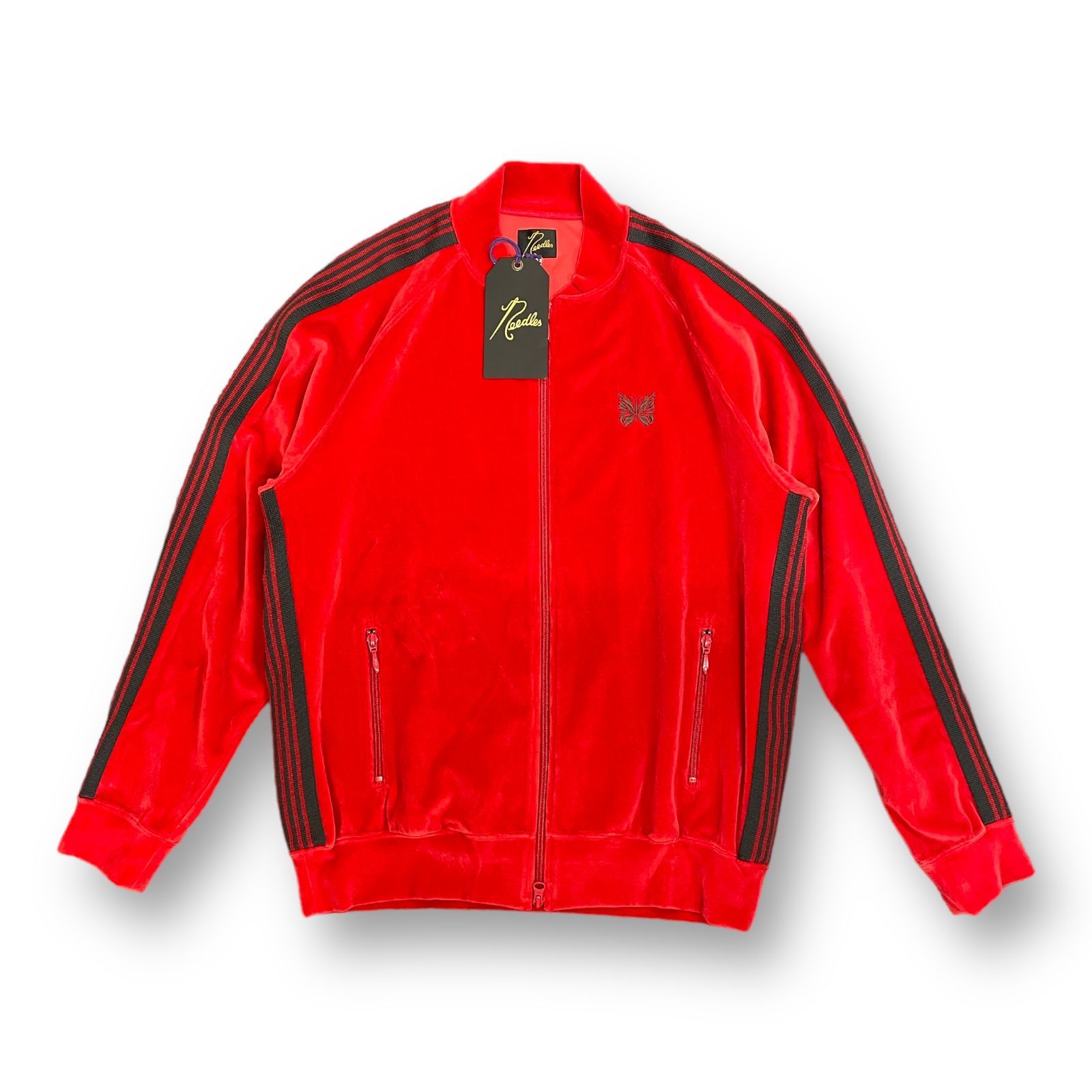 Needles Track Jacket 23aw ベロア レッド（XL） - fawema.org