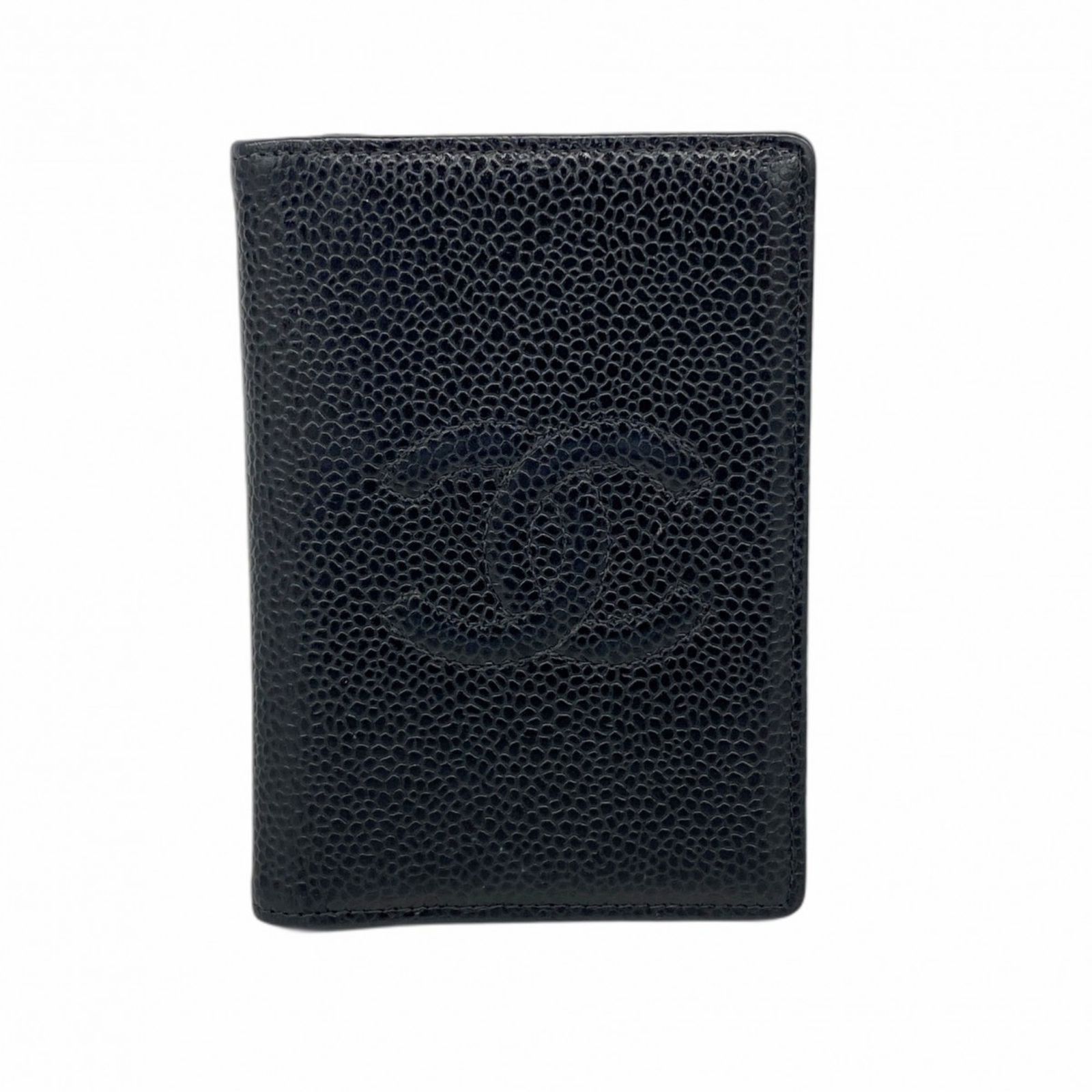 シャネル Chanel シャネル 名刺入れ カードケース キャビアスキン ブラックレディース
