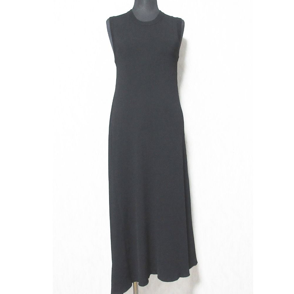 美品 Theory セオリー CREPE KNIT ASYM DR アシンメトリー 