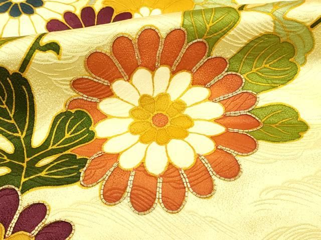 平和屋着物□訪問着 駒刺繍 枝花文 金彩 正絹 逸品 DAAT8171qp - メルカリ
