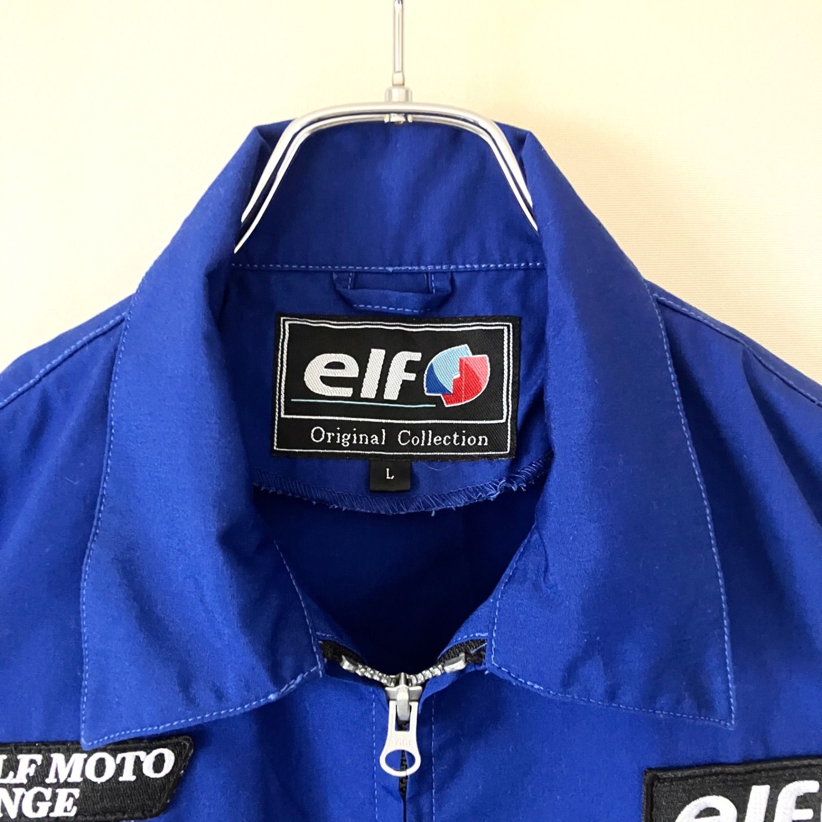 elf MOTO SPORTS バイクジャケット ブラック/ブルー elf バイク用ジャケット（色：ブルー系）｜バイクウェア｜バイク