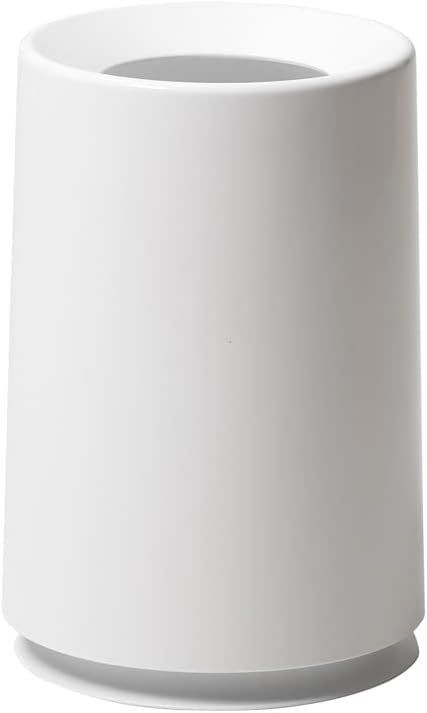 ideaco イデアコ ゴミ箱 丸形 6L 直径20✕高さ30cm TUBELOR white チューブラー ホワイト