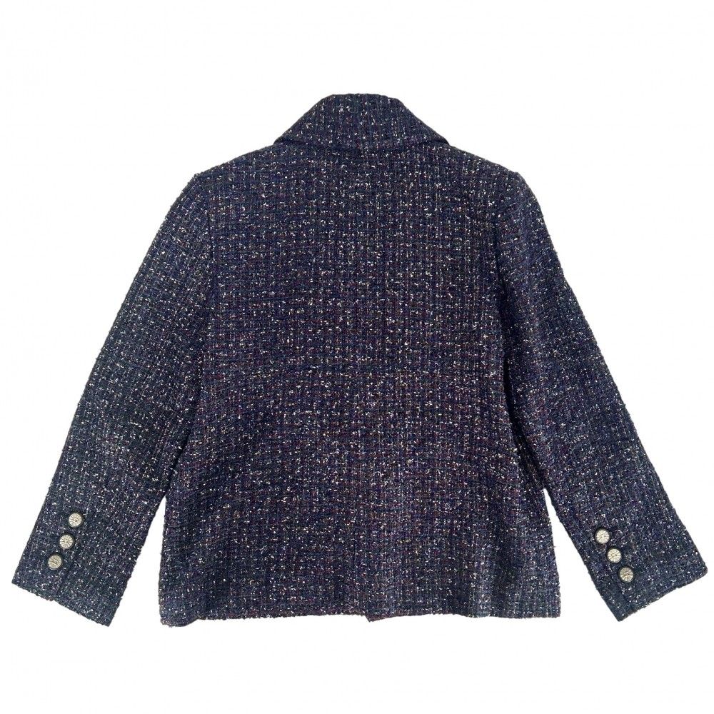 CHANEL ネイビー ヴィンテージジャケット サイズ42 美品 シャネル ジャケット CHANEL Jacket【正規品・専門店】シャネル