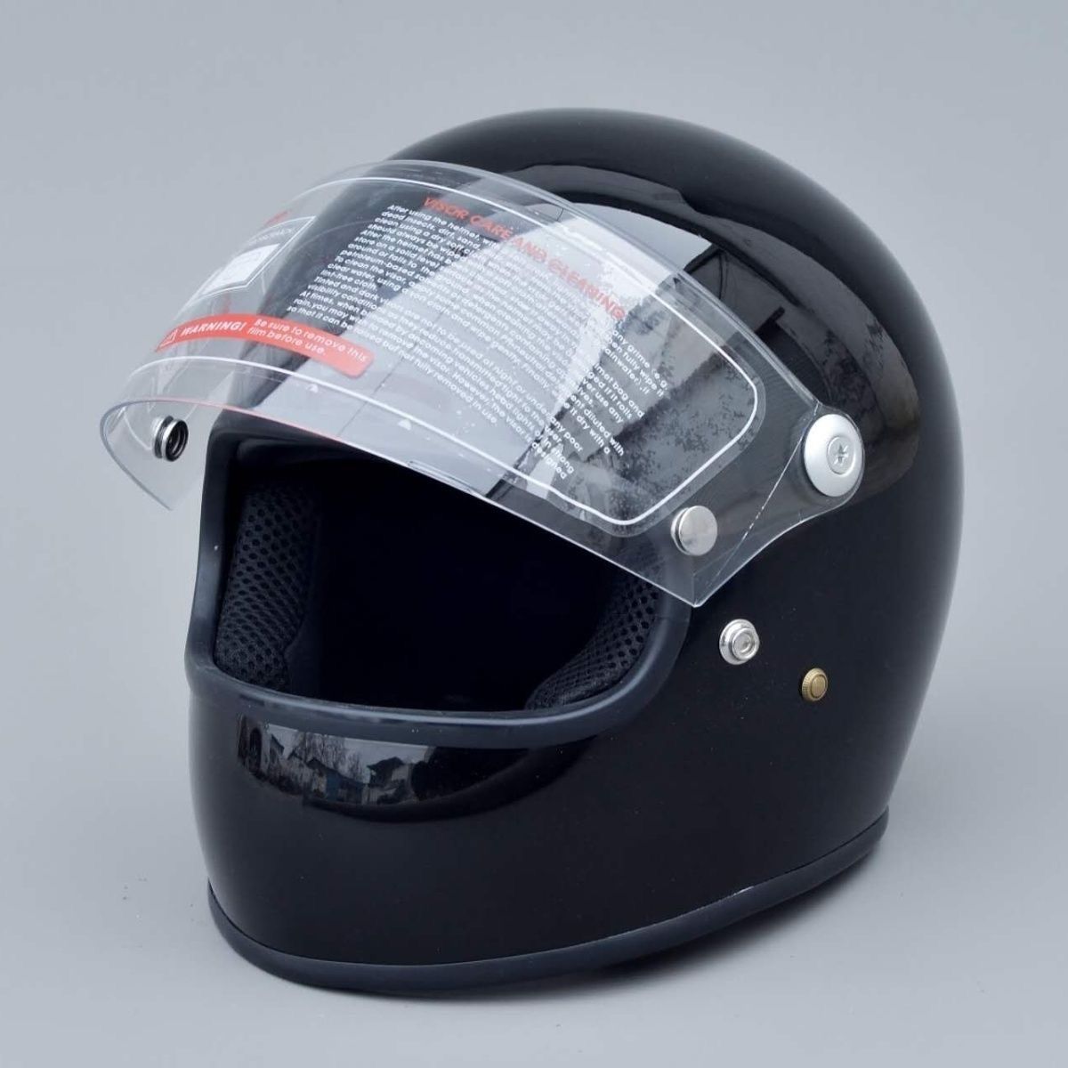 SORKSCER】ヴィンテージ フルフェイスヘルメット 小型 軽量 ガラス鋼製  