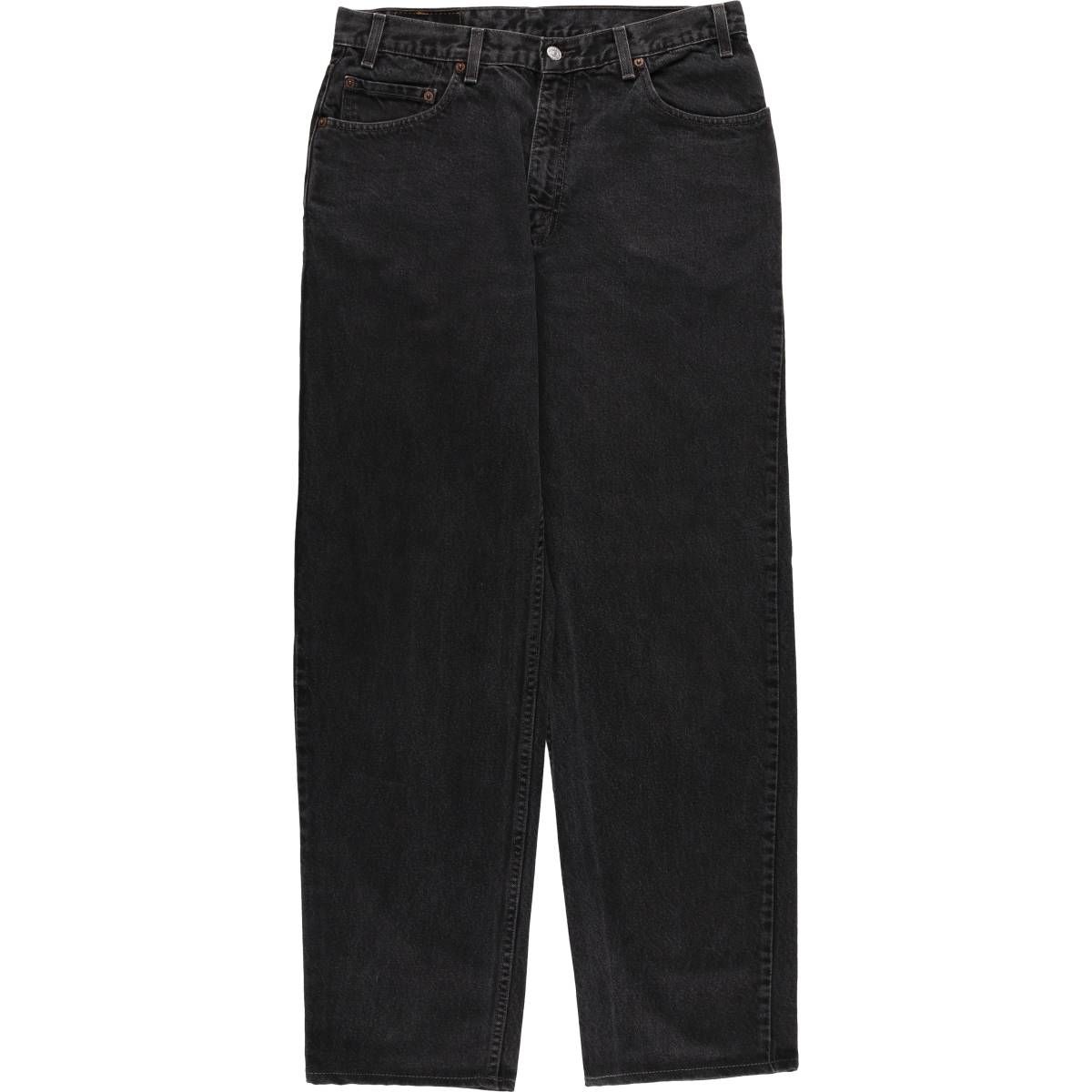 古着 00年代 リーバイス Levi s RELAXED STRAIGHT LEG 43901-7250 ブラックデニム テーパードデニムパンツ メンズw34相当|eaa419509