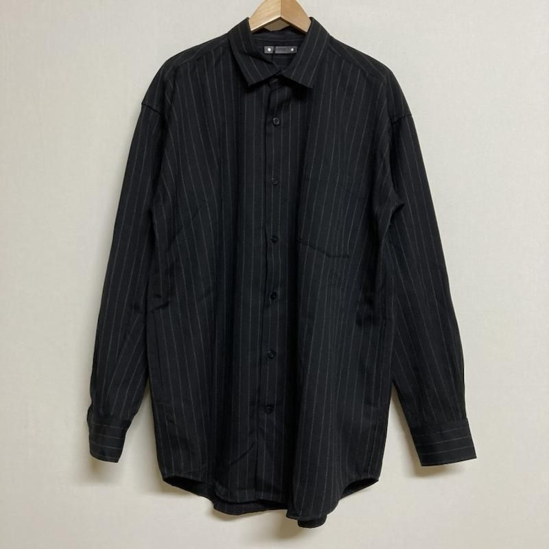 MINEDENIM マインデニム シャツ ブラウス 長袖 MINEDENIM Wool Serge Stripe Big SH ピンストライプ レギュラーカラー オーバーサイズシャツ 2308-5005-97-032