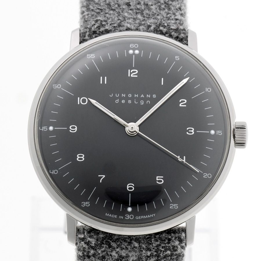 ユンハンス | JUNGHANS マックスビル ハンドワインド 027|3602.00 ブラック 手巻き 商品番号 A-158397