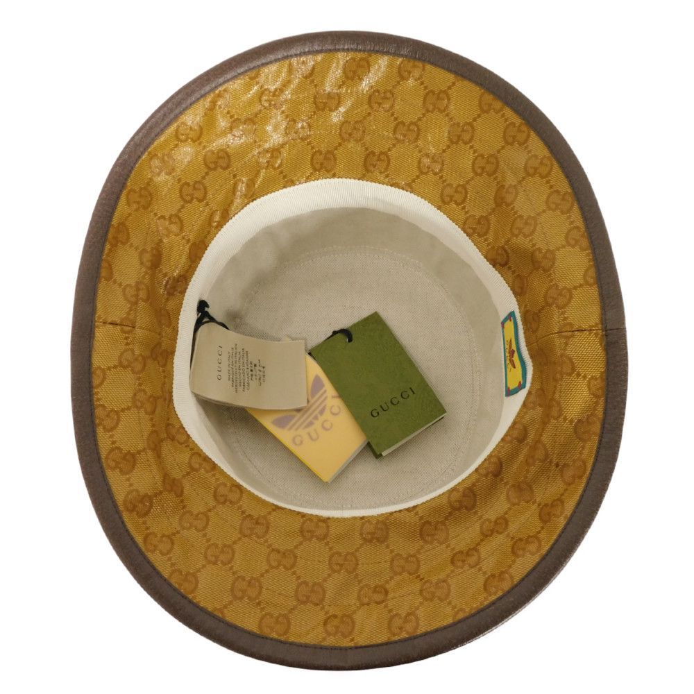 GUCCI グッチ GG クリスタル バケット ハット ダブルG トレフォイル