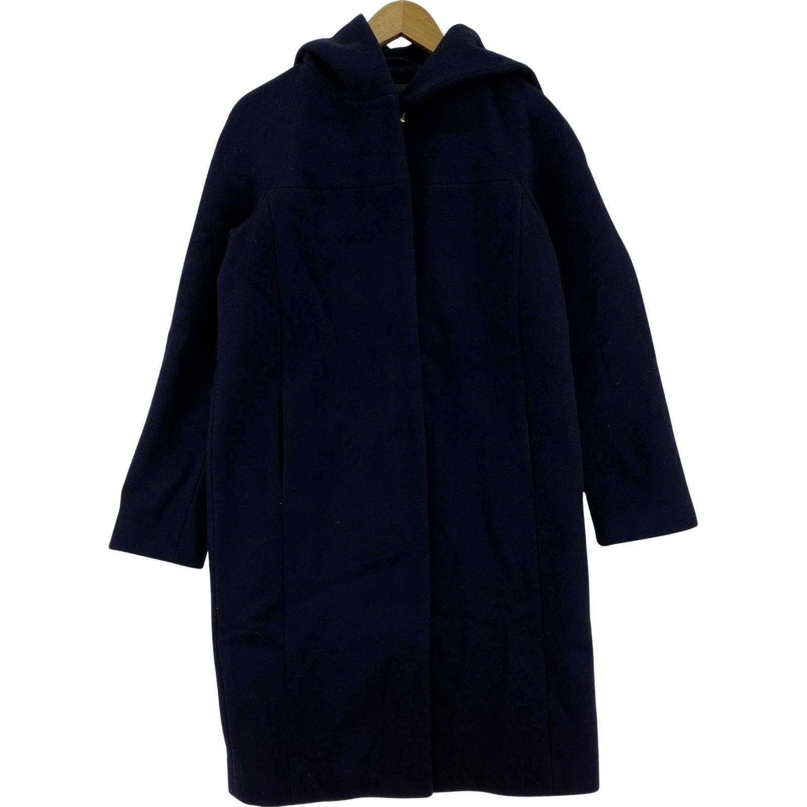 USED TOMORROWLAND ダークネイビー ロングコート TOMORROWLAND - トゥモローランド ネイビー コート ロングコートの通販