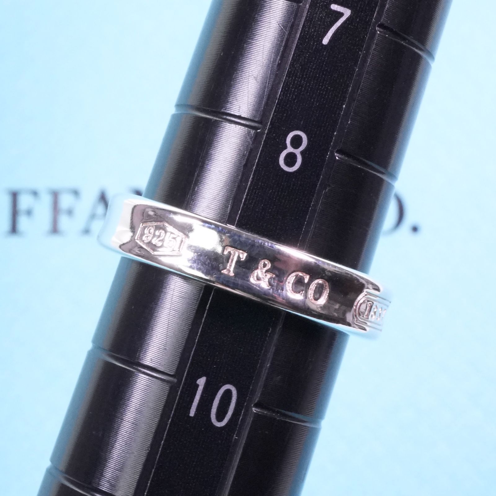 極美品9号 ティファニー 1837 ナロー ベーシック リング/25