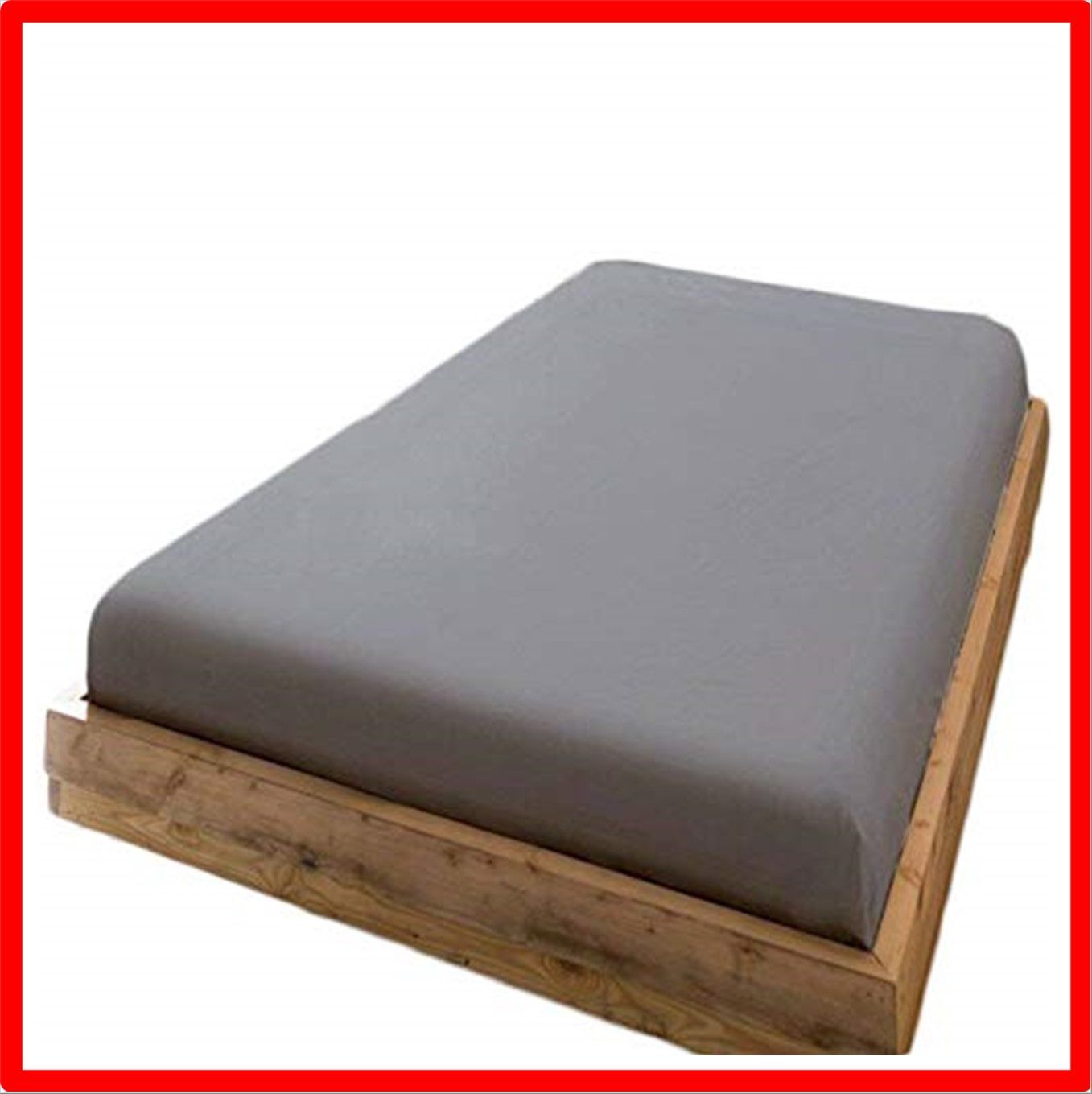 【匿名配送】グレー_キング?180x200x35cm ボックスシーツ キング マチ35cm 180cm幅 グレー ベッドシーツ 綿100 マットレスカバー 全周