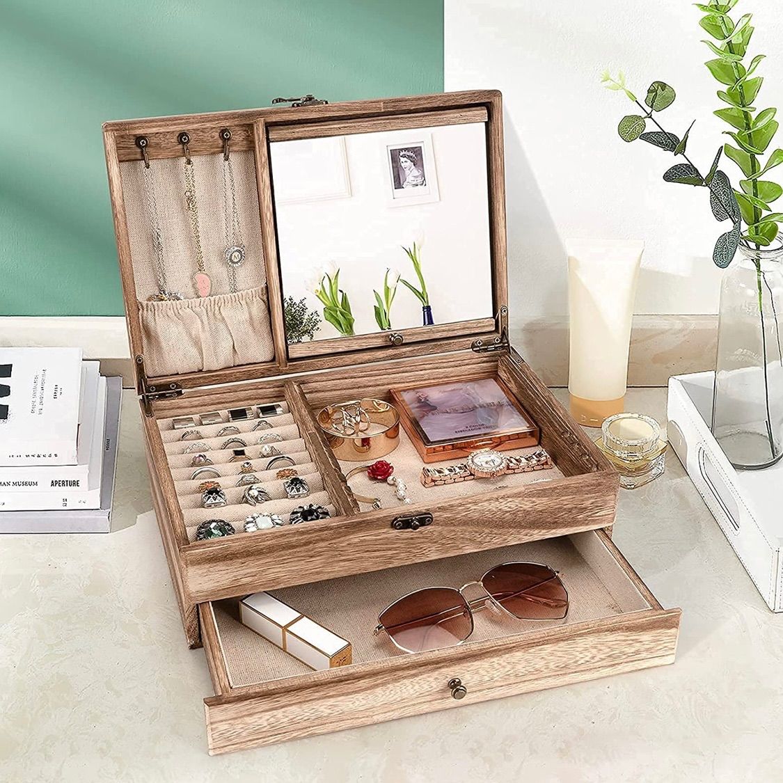 ロココ調 日本製 ヴィンテージ ジュエリーボックス アクセサリー収納