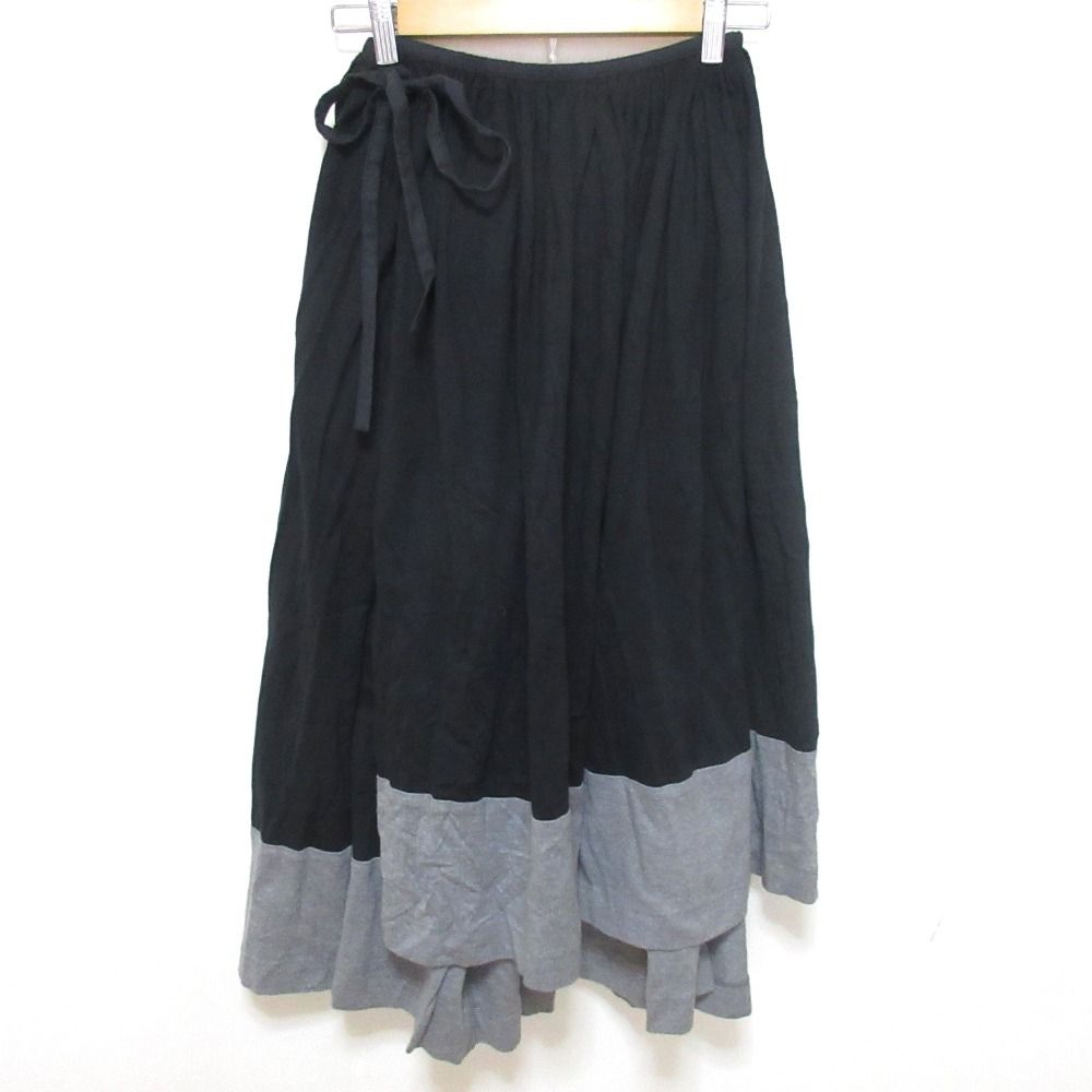 tricot COMMEdes GARCONS バイカラーラップスカート