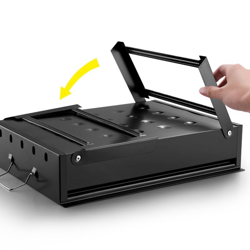 ♥ 折りたたみ式BBQグリル 小型ポータブル炭火焼き肉コンロ アウトドア＆キャンプ用 焼肉グリル HRDEVELOPMENT_JP