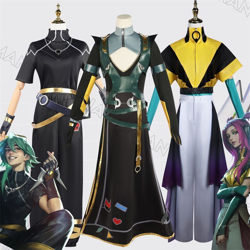 リーグ オブ レジェンドコスプレ衣装 大人用ウィッグ付き 制服 cosplay コスチューム 仮装 変装 コスチューム コスプレ服 仮装 演出服 コス アニメグッズ ハロウイン