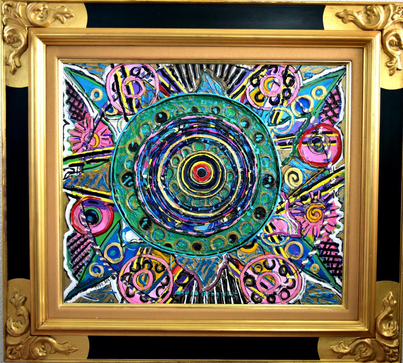 森内敬子 核 ミックストメディア F10号 具体美術最後のメンバー 巨匠! 凝縮されたエナジーと圧倒的な存在感