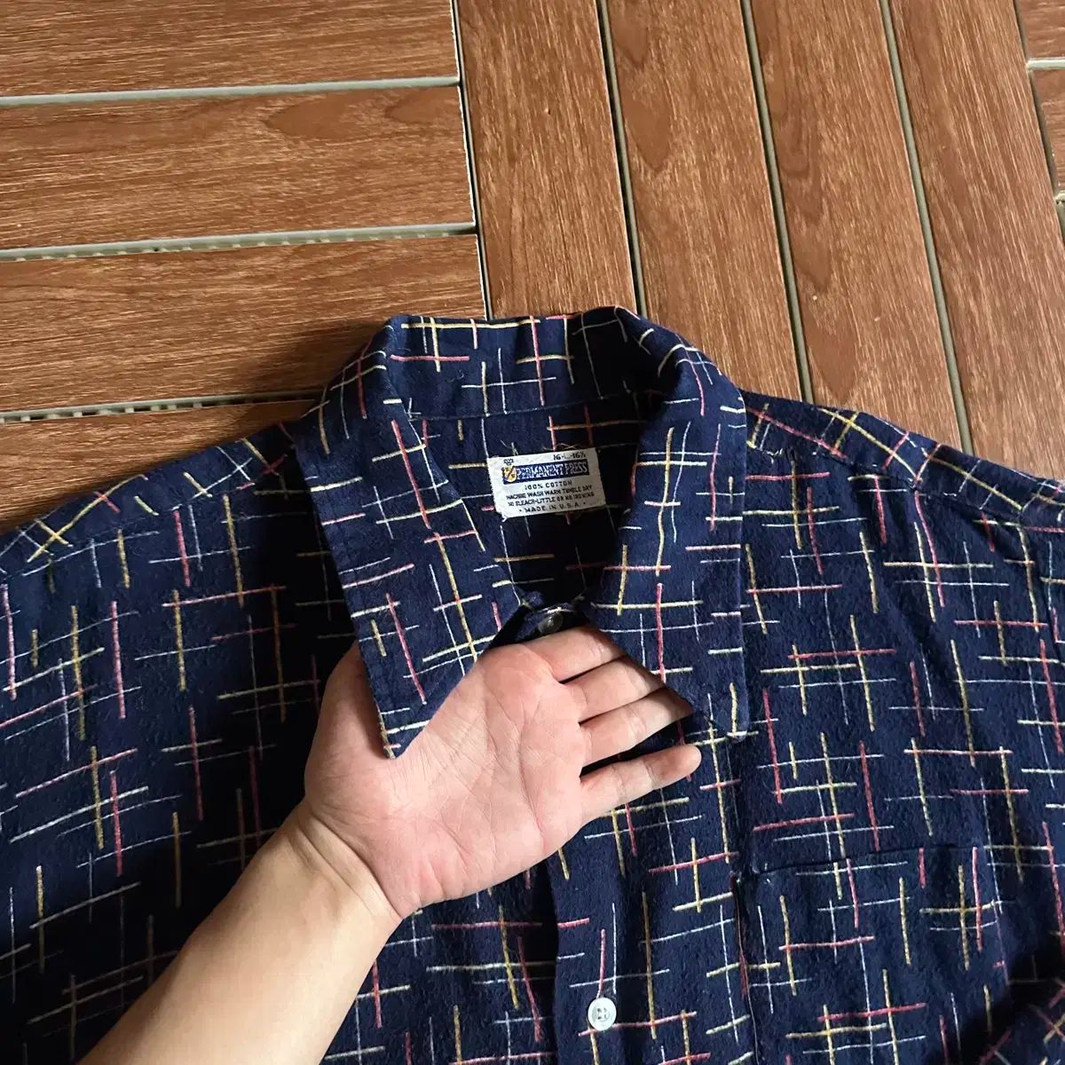 Permanent press コットン usa シャツ L | ALIELLEHOEDEN.NL