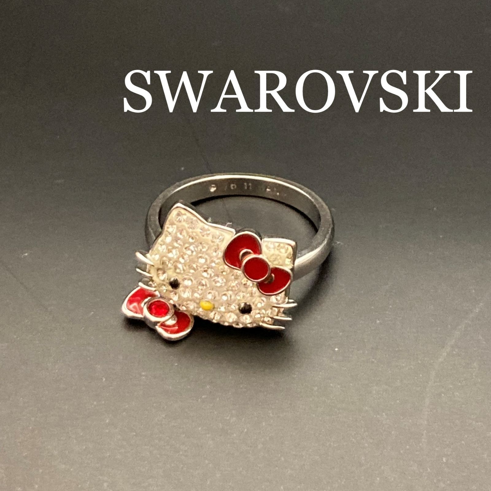 極美品✨】SWAROVSKI スワロフスキー リング ハローキティ コラボ 