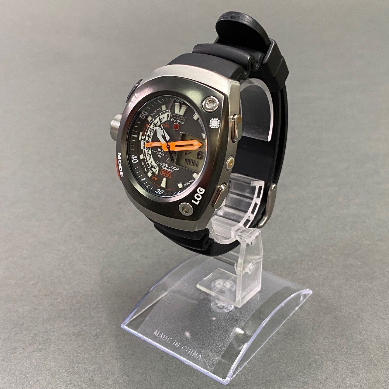 CITIZEN シチズン プロマスター アクアランド エコドライブ メンズ腕時計 Ref U101-T008691 チタニウム 男性用 デジアナ 時計