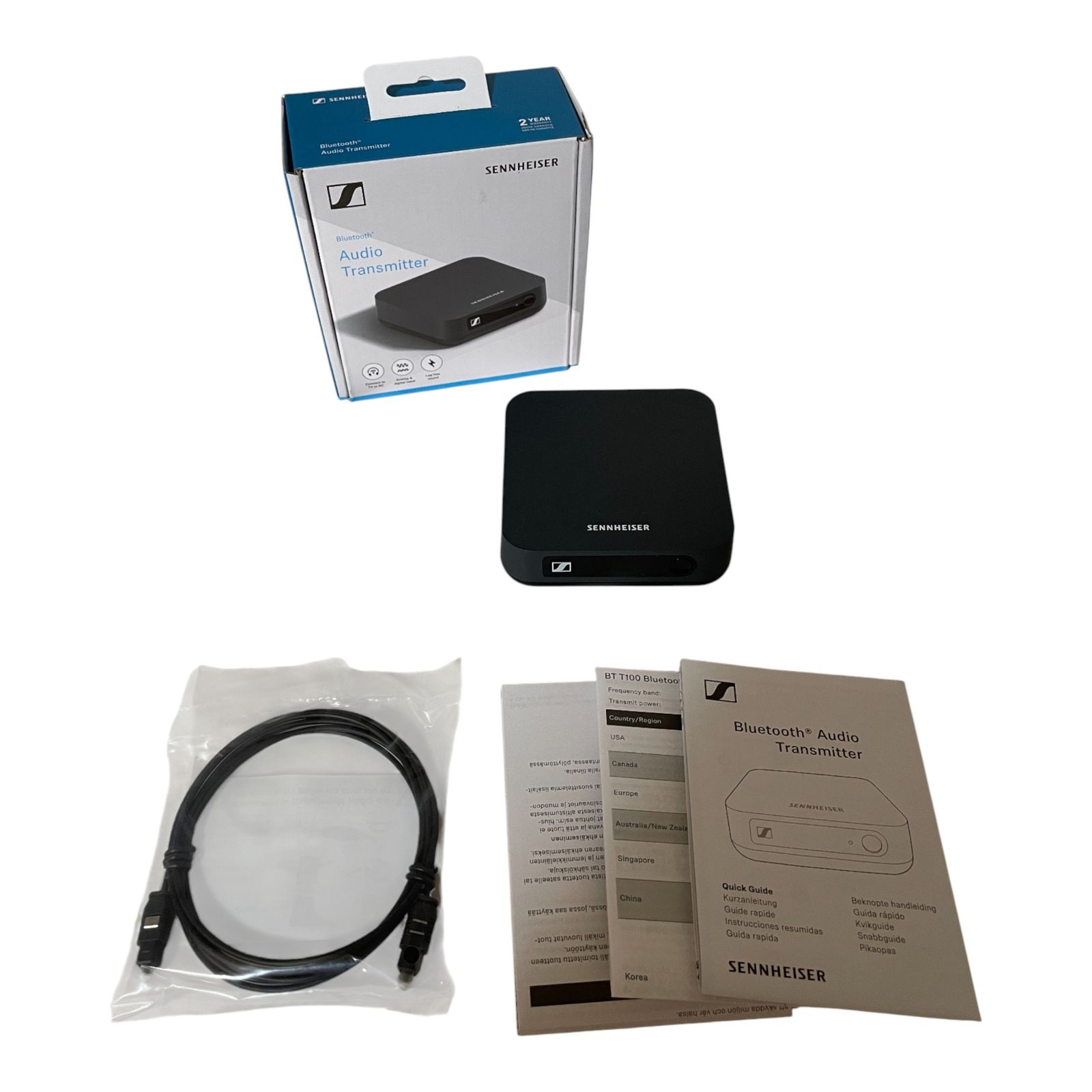 ♥品♪ ▲ ゼンハイザー SENNHEISER Bluetoothオーディオトランスミッター BT T100 ブラック 720-2684