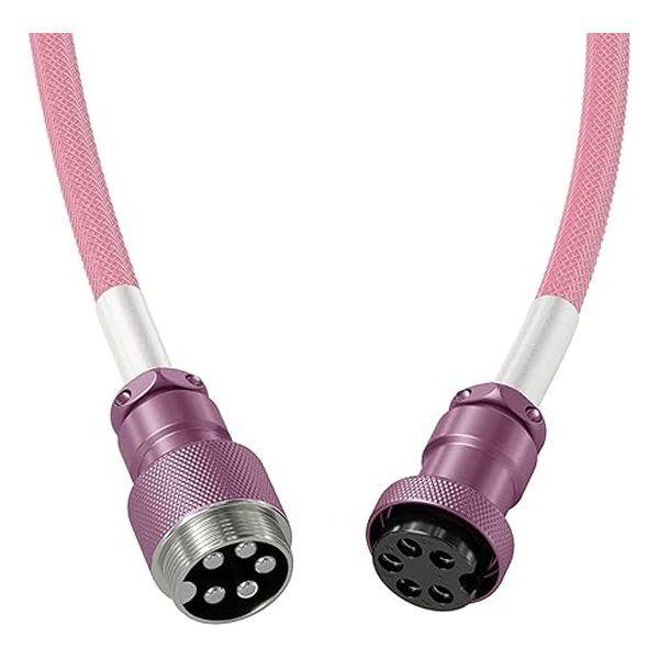 Glorious PC Gaming Race グロリアス ピーシー ゲーミング レース キーボードケーブル USB-C ⇔ USB-A PC側 |1.3m Coiled Cable ピクセルピンク GLO-CBL-COIL-PP 2642983 USTAUSTRALIA_COM_AU