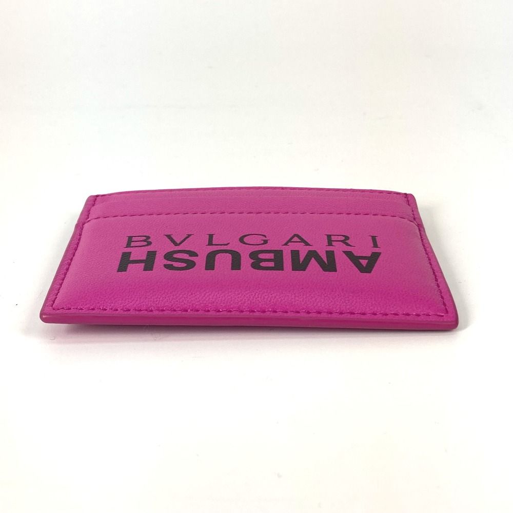BVLGARI ブルガリ カードケース AMBUSH アンブッシュ コラボ レザー  