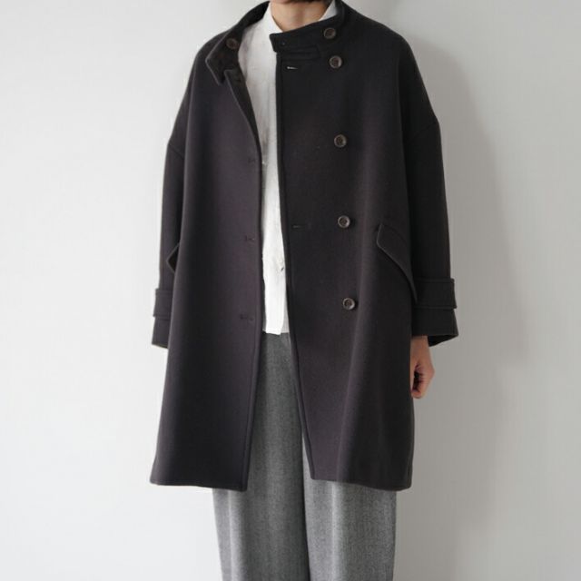 utiliteユティリテ　コート　新品未使用 utilite (ユティリテ) | スタンドカラーコート (black / gray