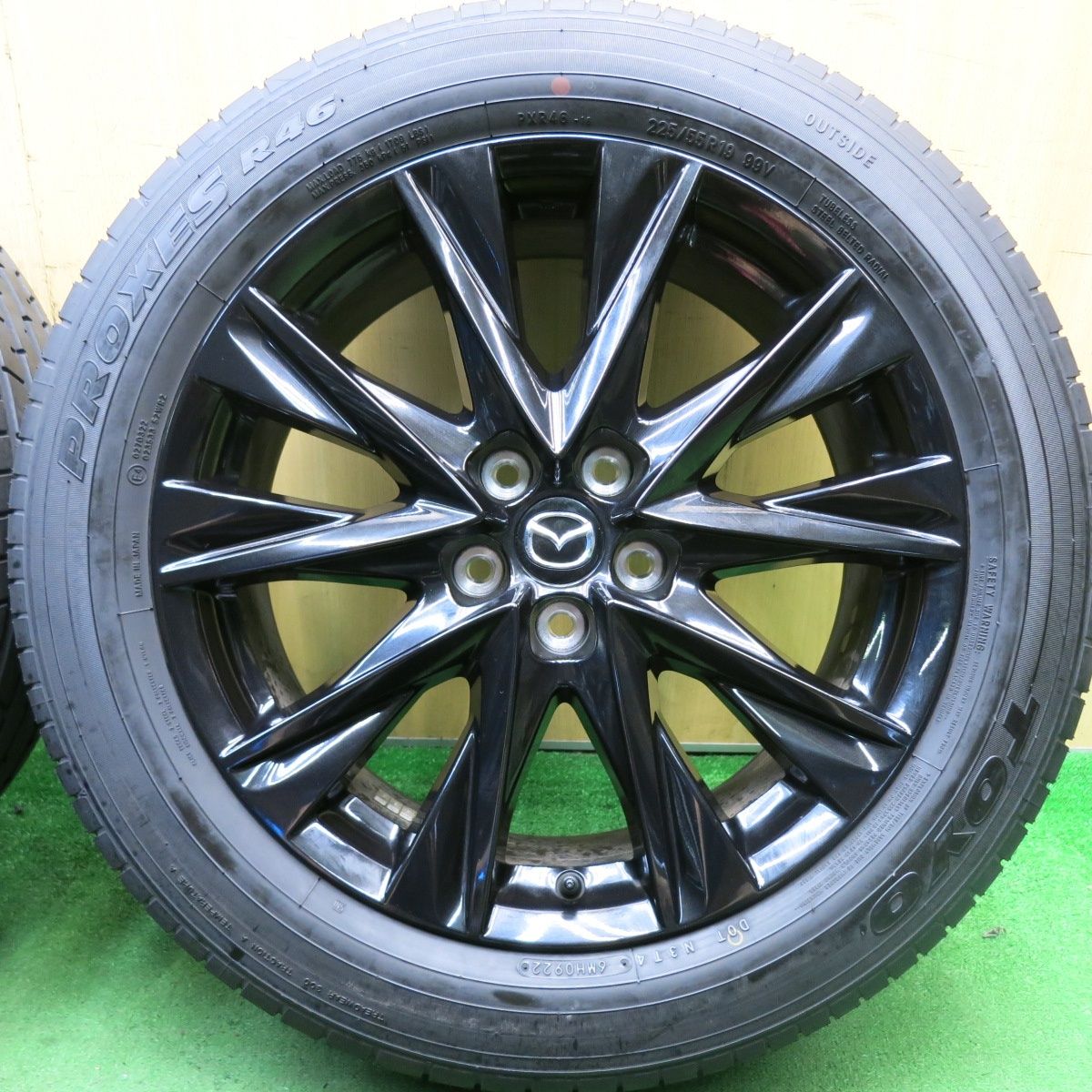 MAZDA CX5.225/55R19 2本 中古 バリ溝