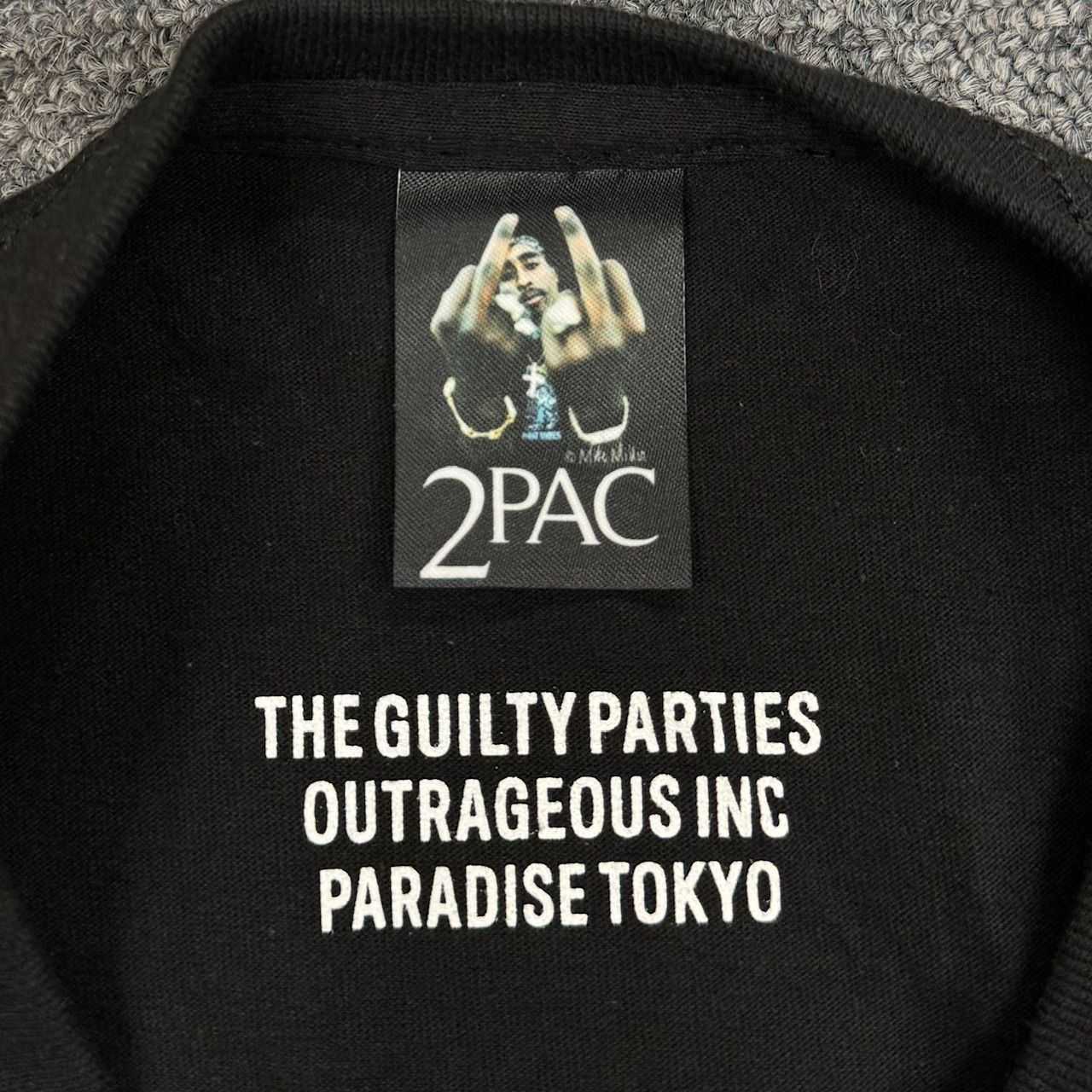美品 WACKO MARIA 2PAC / T-SHIRT 2パック コラボ プリント Tシャツ 