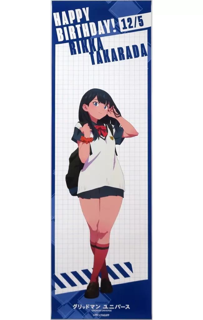 タペストリー 宝多六花 -SSSS.BIRTHDAY- 耐水強化性タペストリー 劇場版 グリッドマン ユニバース×AMO CAFE AMO CAFE WEBSHOP