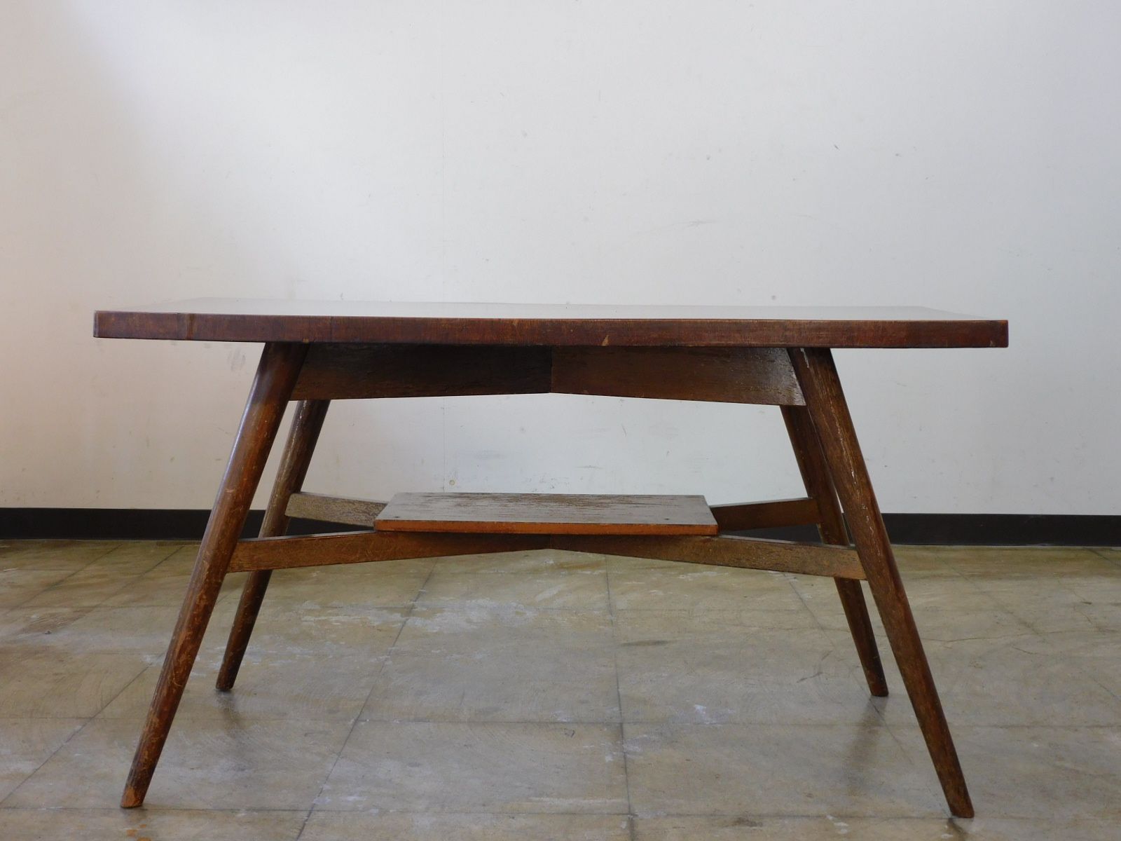 昭和レトロ デコラトップ サイドテーブル HK-a-05538 | アンティーク 古道具 北欧 カウンター 展示台 センターテーブル テーブル