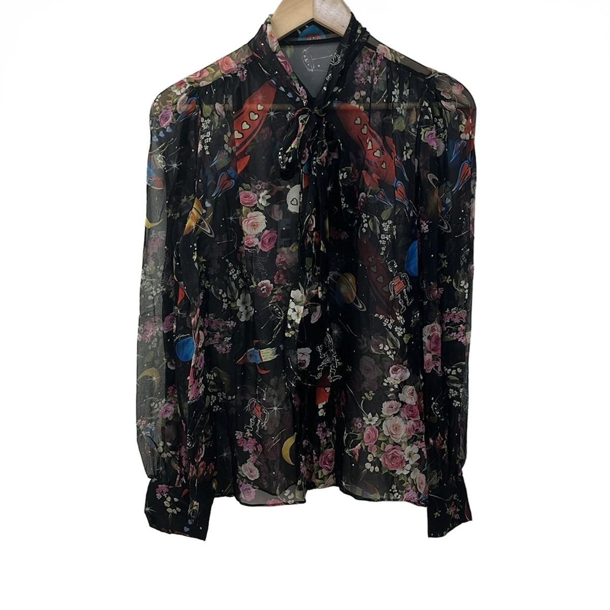 Dolce & Gabbana 花柄シースルーブラウス DOLCE&GABBANA(ドルチェアンドガッバーナ) 長袖シャツブラウス