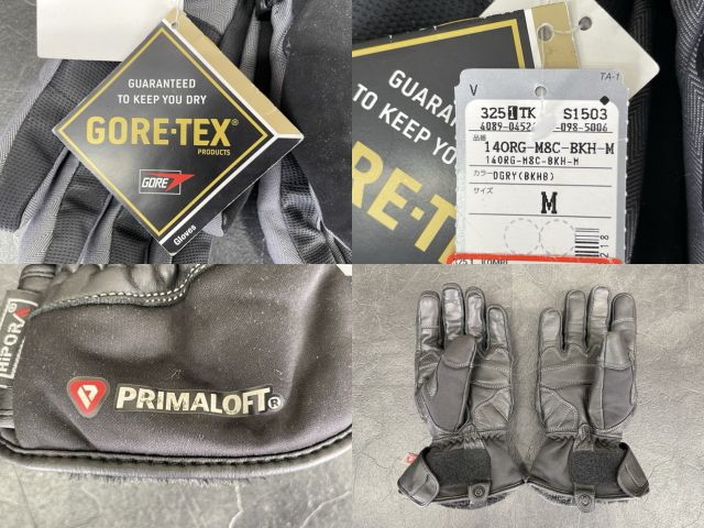 1つ新品 グローブ 4点セット 【中古】KOMINE PRIMALOFT ROUGH&ROAD KOMBI MとLサイズ コミネ コンビ プリマロフト バイク用品/58097