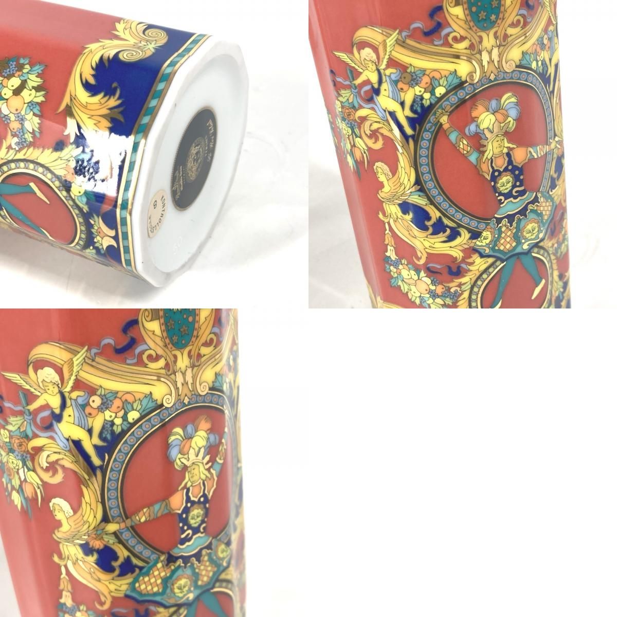 VERSACE ヴェルサーチ 花瓶 フラワーベース 陶器 マルチカラー - メルカリ