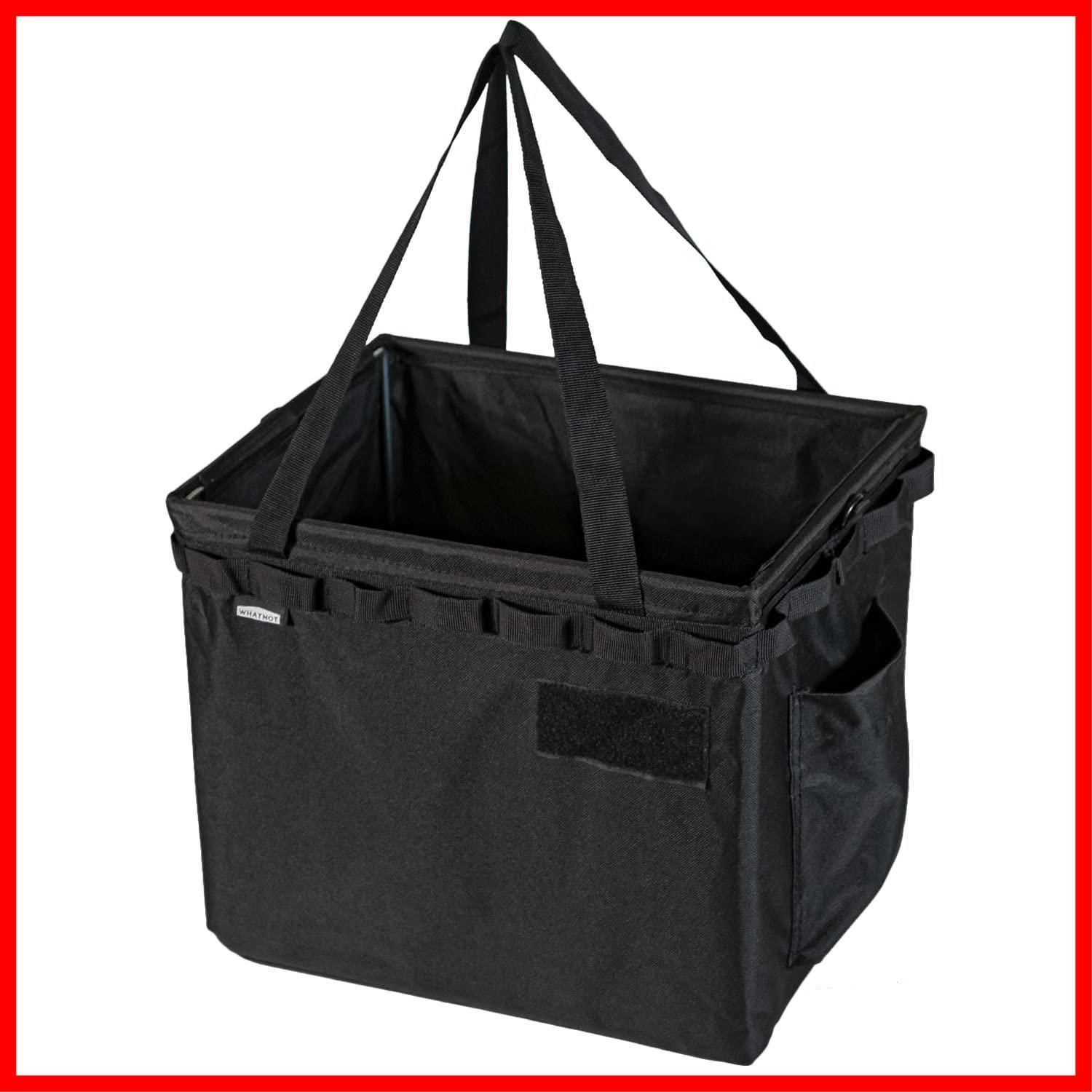 ツールバッグ ブラック 収納コンテナ 幅360mm×奥250mm×高320mm WHATNOT(ワットノット) OBHD-01-BK