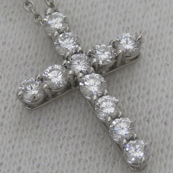 Tiffany & Co. ダイヤモンド ネックレス ティファニー ネックレス スモール クロス ダイヤ ペンダント 60007429