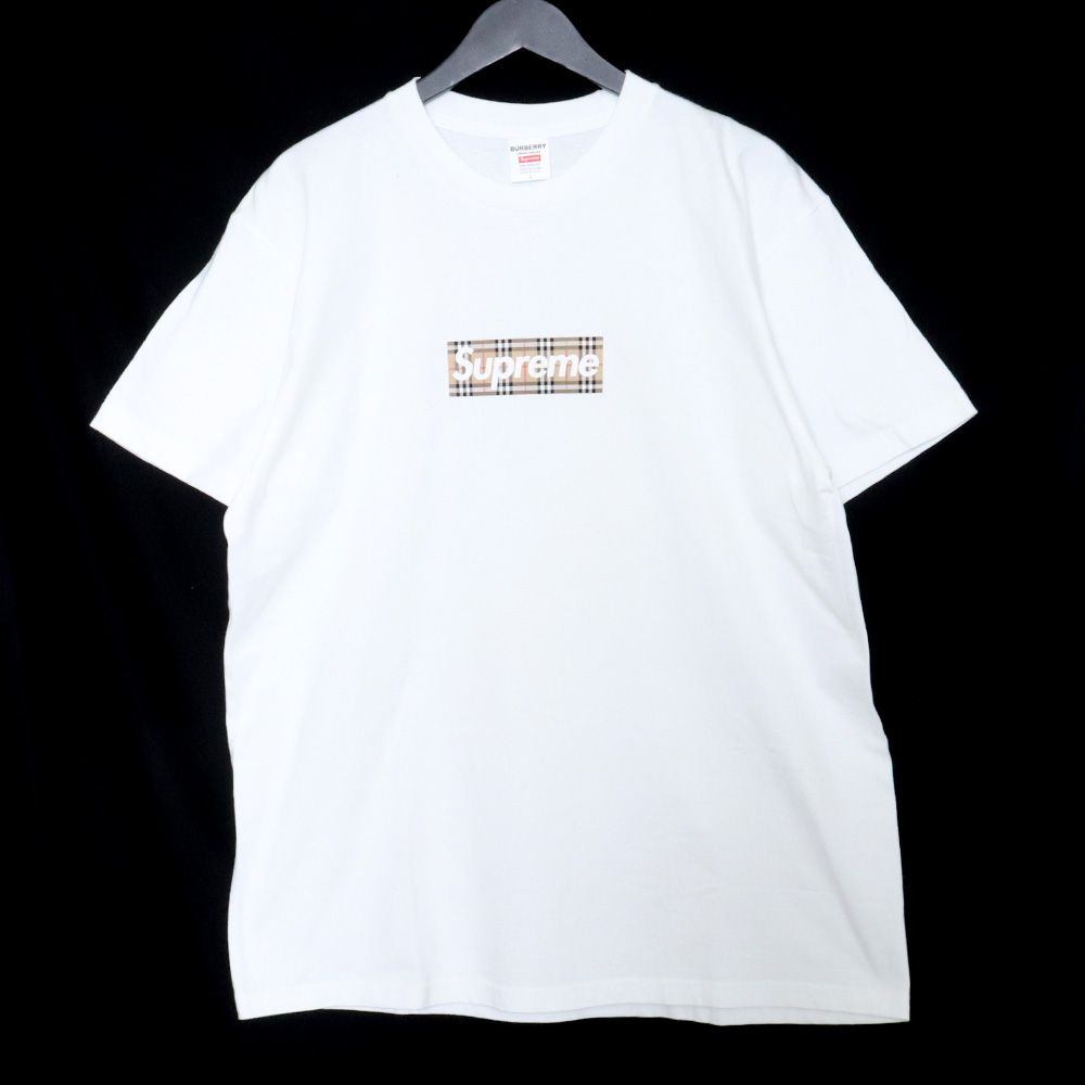 supreme box logo tee white Lサイズトップス