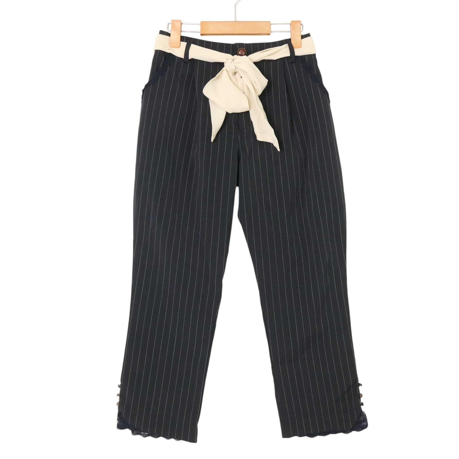 Axes…自己紹介ご確認ください　 axes femme アクシーズファム 春夏 ストレッチ☆ ピンストライプ