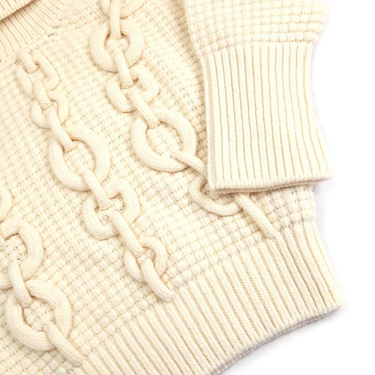 HERMES エルメス 23AW シェーヌダンクル タートルネックニット