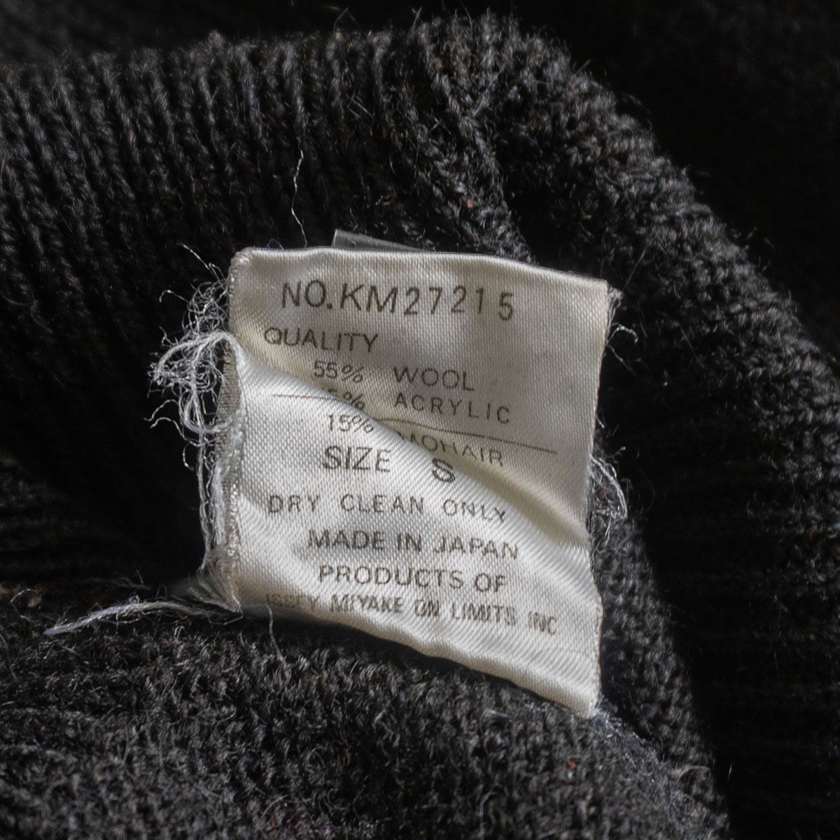 80S/筆タグ】ISSEY MIYAKE MEN 【ヘンリーネック ニット