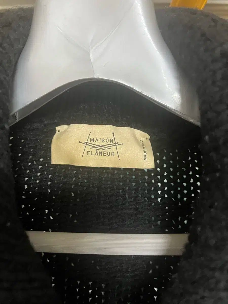 メゾン 플라네르 MAISON FLANEUR カシミア ニット ジャケット ブラック 48