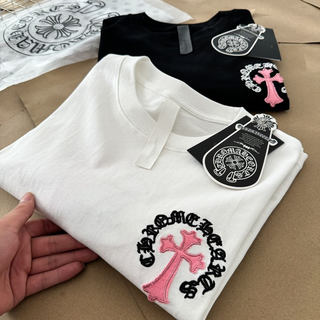 Chrome Hearts クロムハーツ ワッペン 刺繍 ラウンドネック 半袖 Tシャツ 半袖 新品 - メルカリ