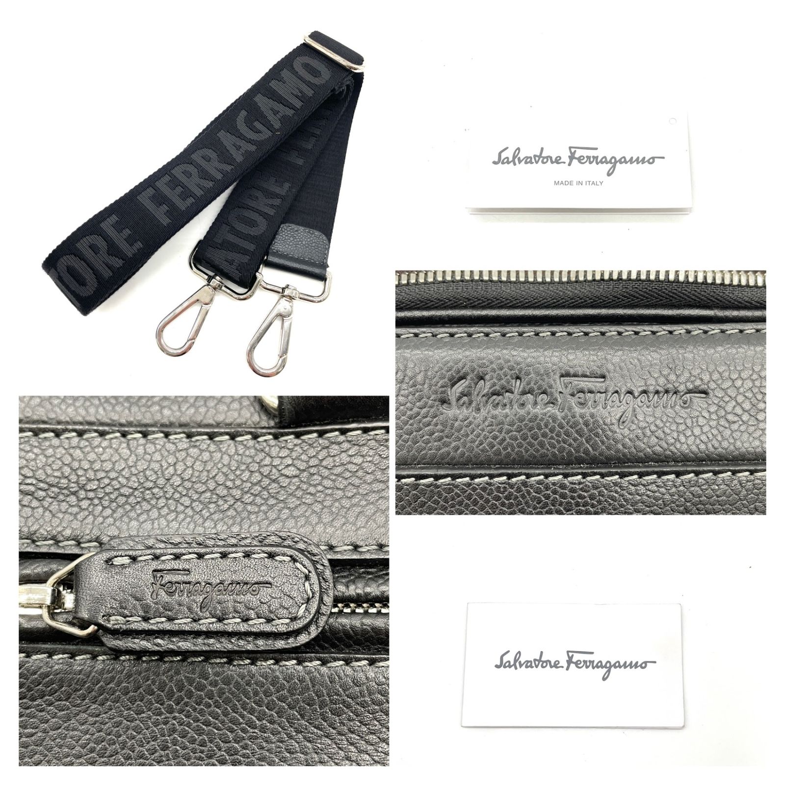 【美品】サルヴァトーレフェラガモ ビジネスバッグ 2way レザー ブラック 楽天市場】【9日20時〜76h限定ポイント5倍】 フェラガモ 2WAYバッグ