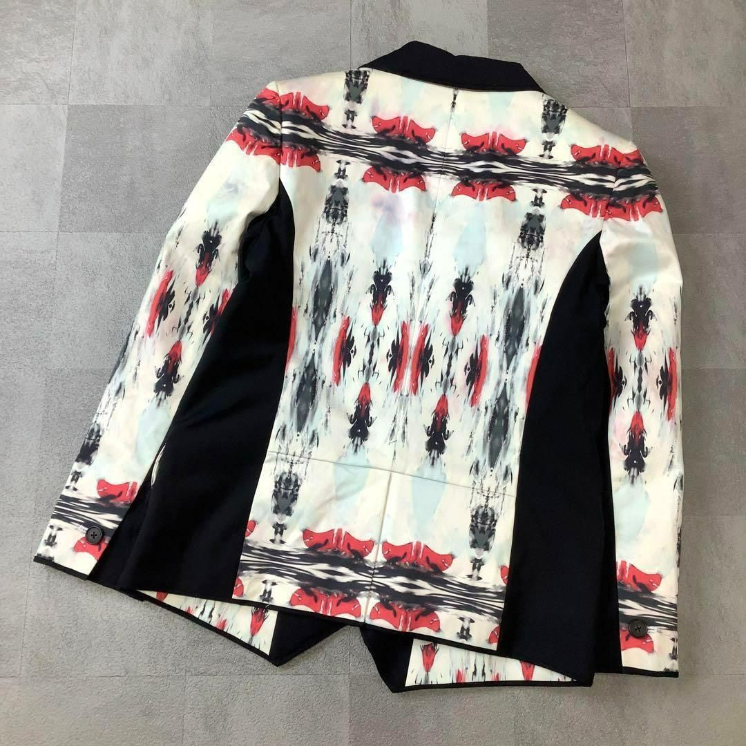 ICB アイシービー 総柄 デザイン テーラード ジャケット