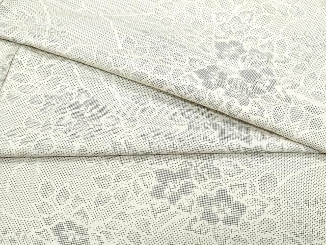 平和屋着物□上質な紬 幾何学花文 正絹 逸品 CAAU8359fb