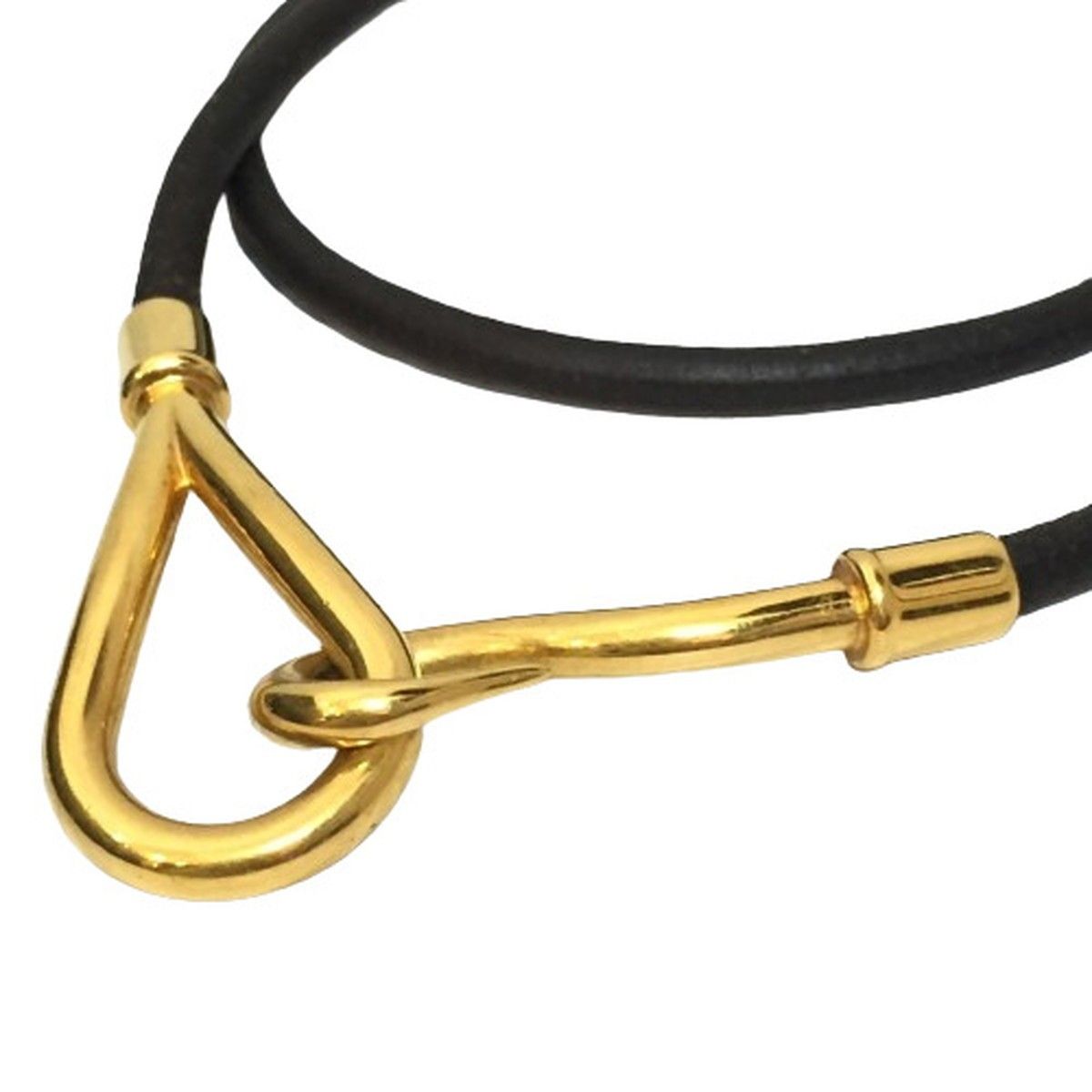 HERMES エルメス ジャンボ 2連 レザーブレスレット チョーカー HERMES