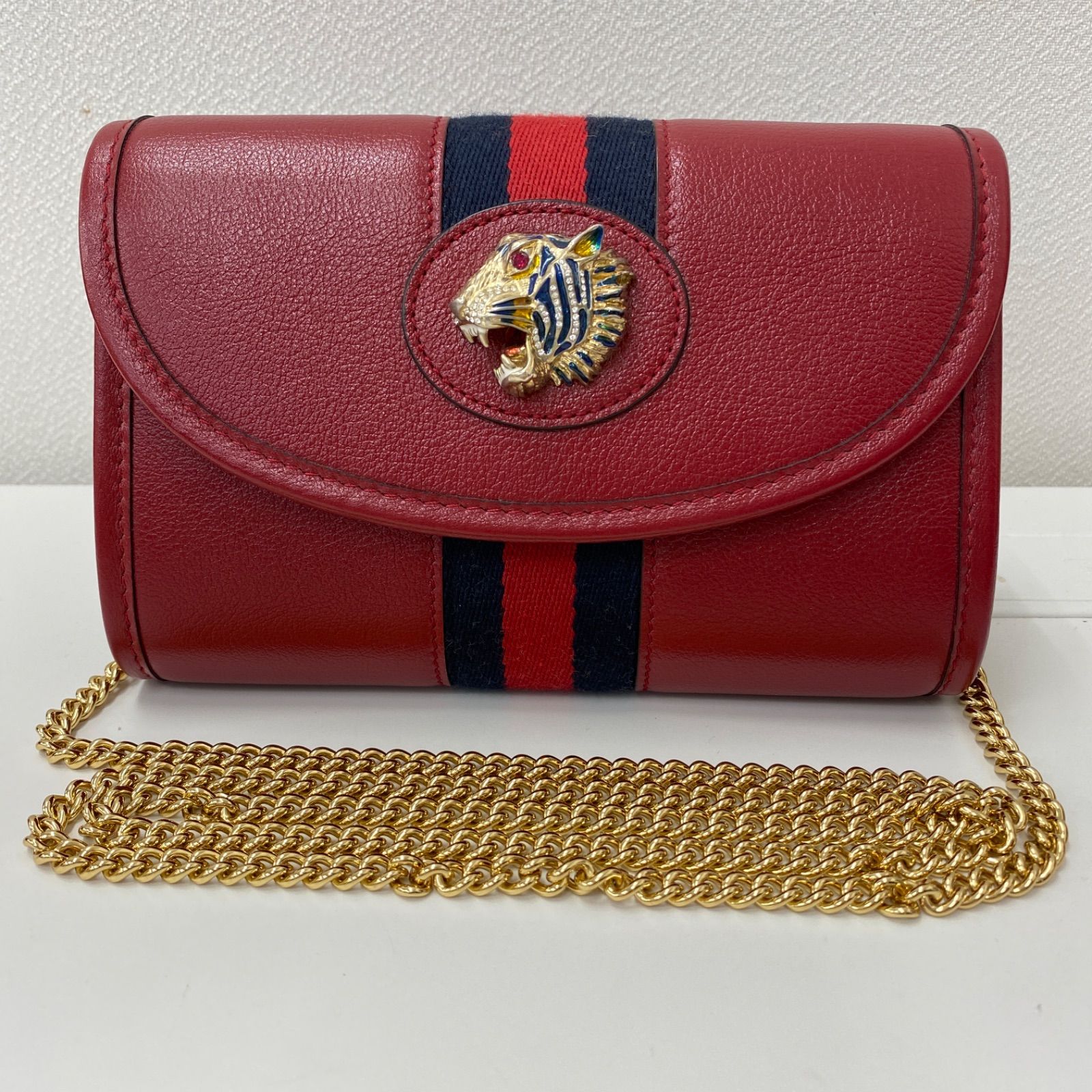 美品】GUCCI グッチ ラジャ チェーンショルダーバック - メルカリ