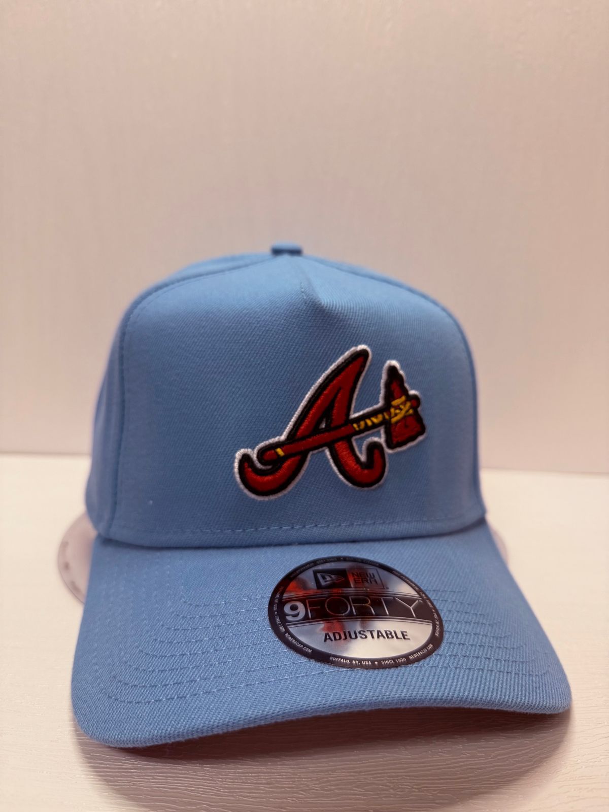 Newera アトランタブレーブス 9forty A-FRAME スナップバックキャップ ブルーカラー
